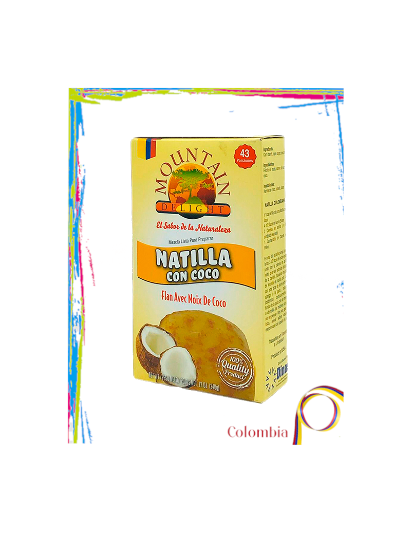 Natilla colombiana de COco